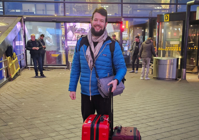 Aaron Travel Man at airport