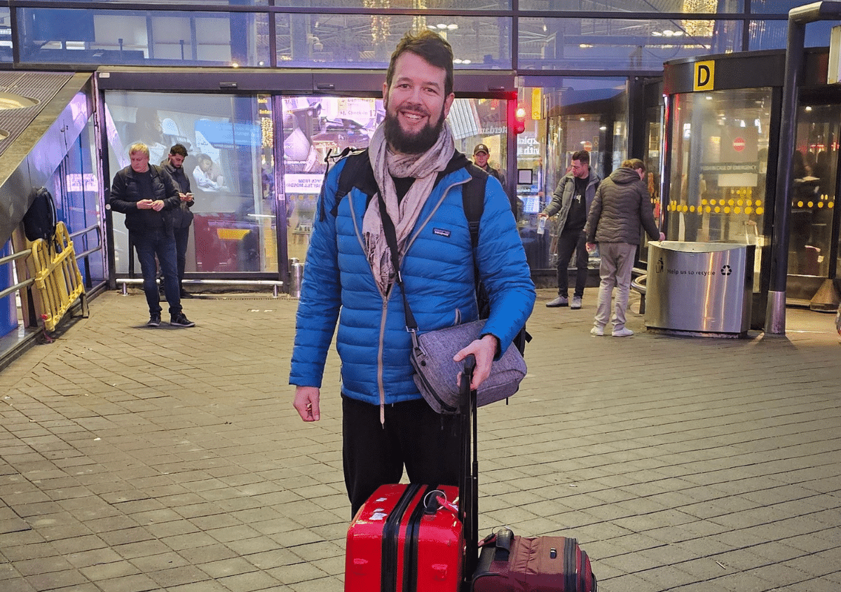 Man at airport